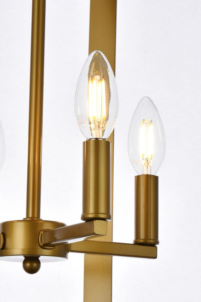 Henry 4-Light Pendant, Brass