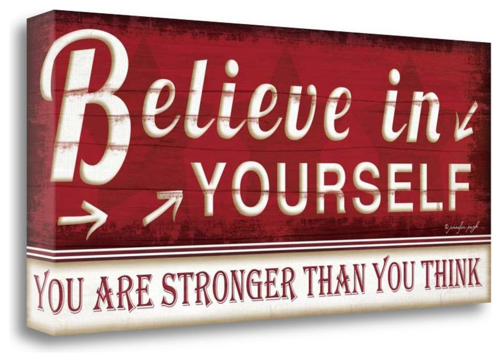"Believe In Yourself" By Jennifer Pugh, Giclee Print on Gallery Wrap Canvas