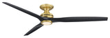 Fanimation Spitfire DC-KIT-72-LK-F Spitfire DC 72" 3 Blade Indoor - Brushed