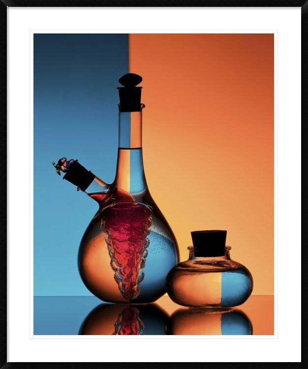 "Oil And Vinegar" Framed Digital Print by Aida Ianeva, 36x43"