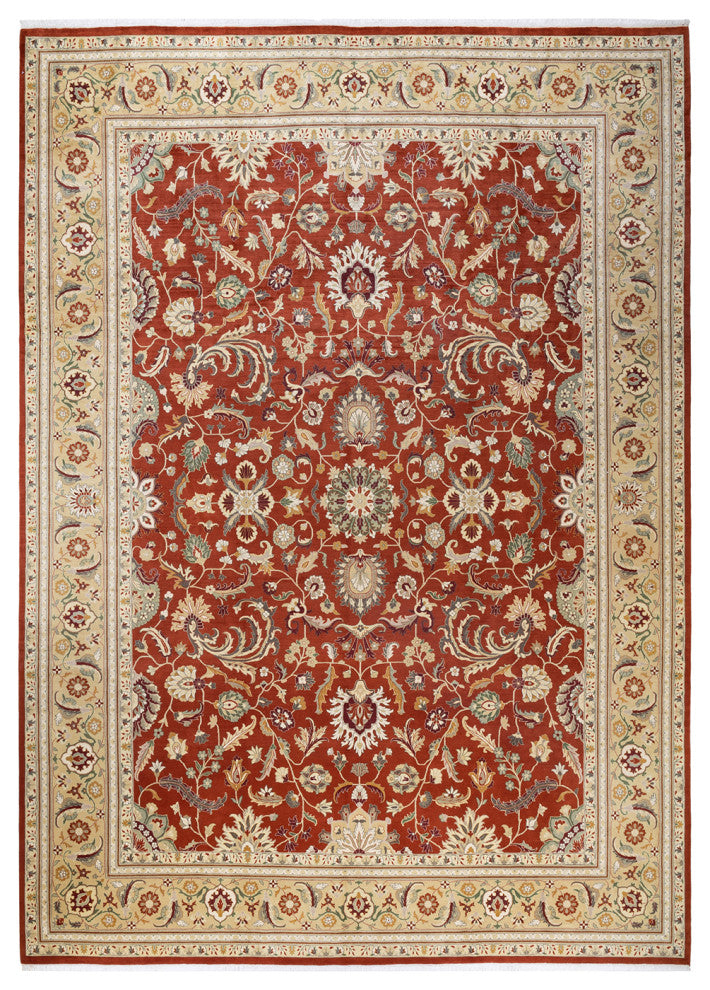 Mogul, One-of-a-Kind Hand-Knotted Area Rug Orange, 10' 0" x 14' 2"