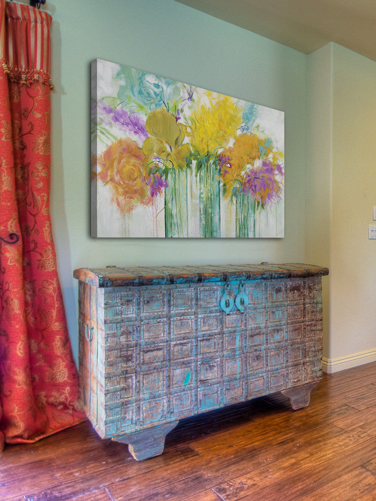 Marmont Hill, "Warm Summer Blooms I" by Julie Joy Print on Wrapped Canvas, 36x24
