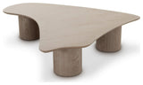 Modrest Connie Modern White Oak L-Shape Coffee Table