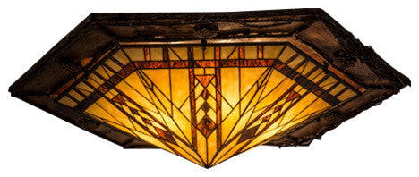 36 Wide Sonoma Birch Flush Mount