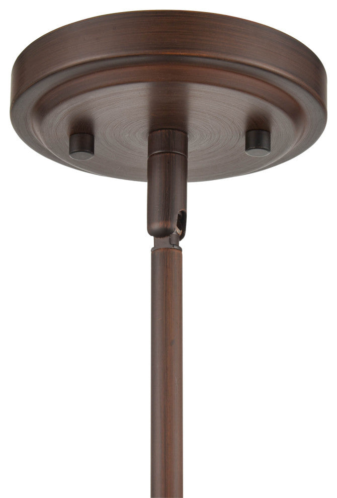 Ashford Collection 1-Light 10" Rubbed Bronze Mini-Pendant