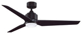 Fanimation TriAire Custom Ceiling Fan/LED Light, Dark Bronze/Walnut Blades, 56"