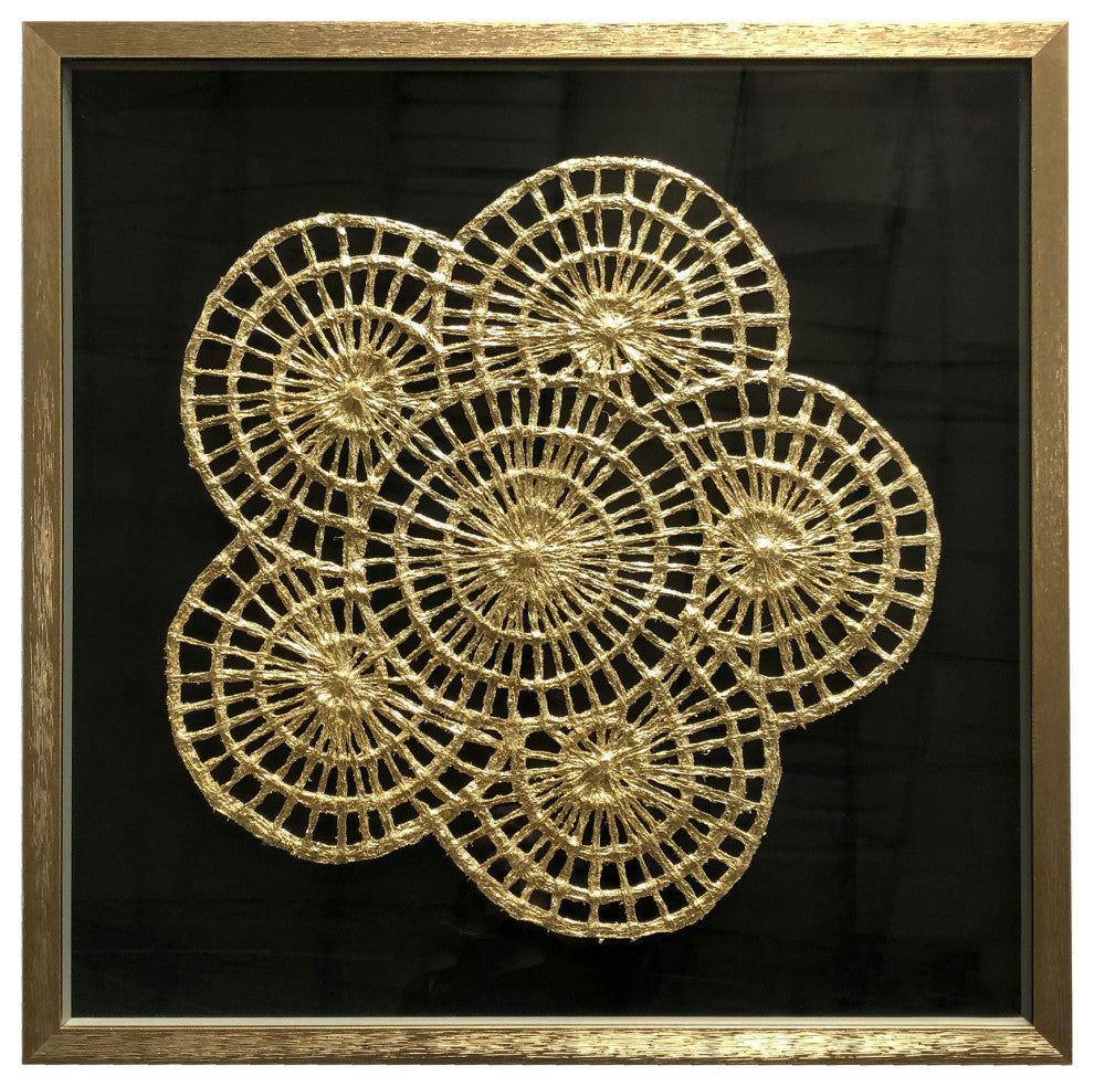 Golden Gold Shadow Box