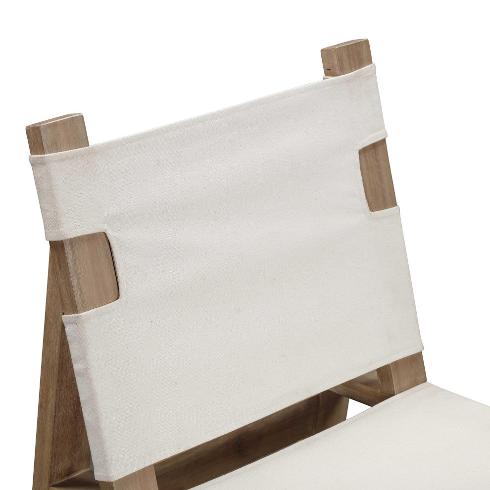 Cassie Cream Outdoor Dining Chair Set of 2 Cream