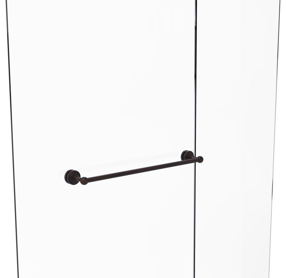 Waverly Place 24" Shower Door Towel Bar, Venetian Bronze