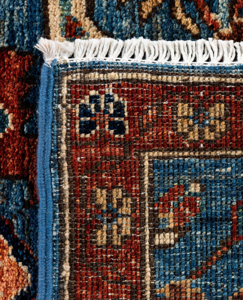 Serapi One-of-a-Kind Hand-Knotted Area Rug Light Blue, 2'8" x 9'11"