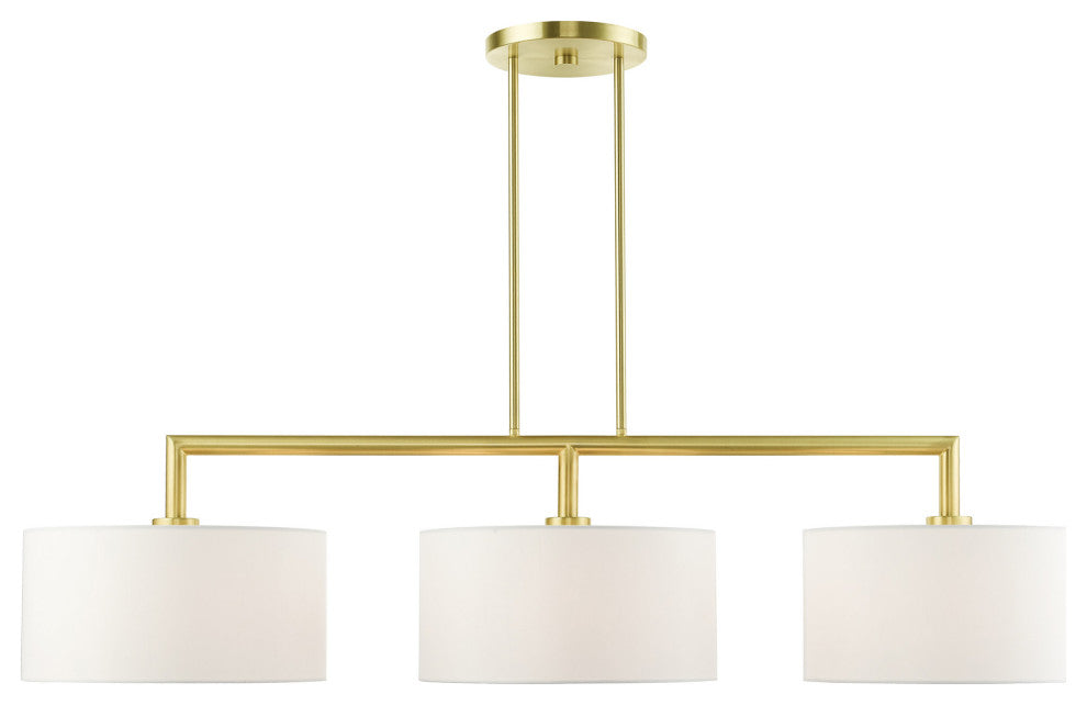 Satin Brass Timeless, Transitional, Linear Chandelier