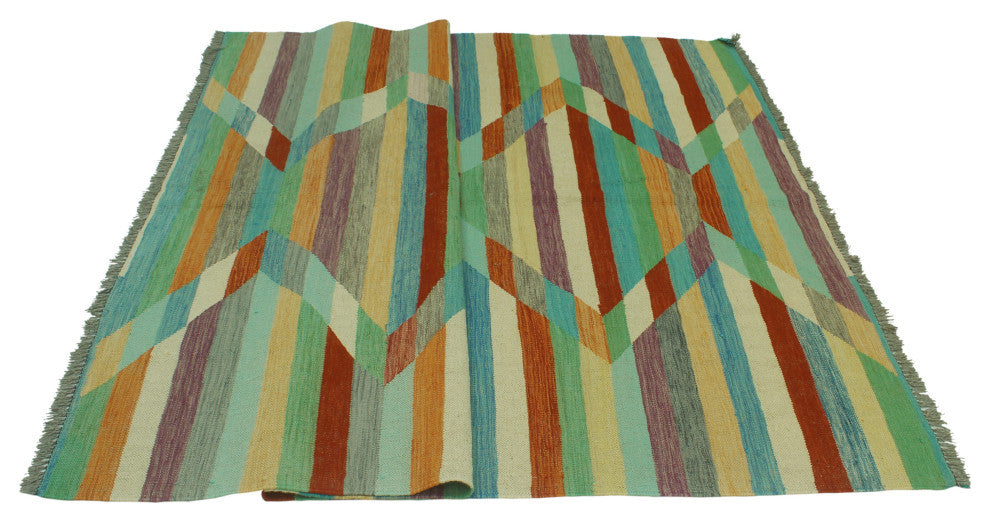 Winchester Kilim Salman Burgundy/Ivory Rug, 5'7x7'9