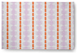 Watercolor Stripe Spring Chenille Rug, Purple-Orange, 2'x3'