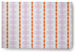 Watercolor Stripe Spring Chenille Rug, Purple-Orange, 2'x3'