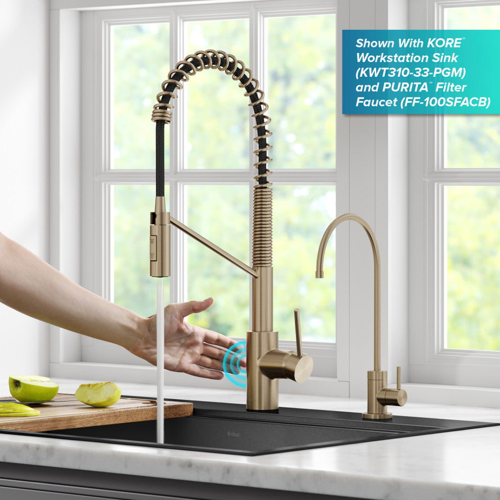 Oletto Touchless Pull-Down 1-Hole Kitchen Faucet