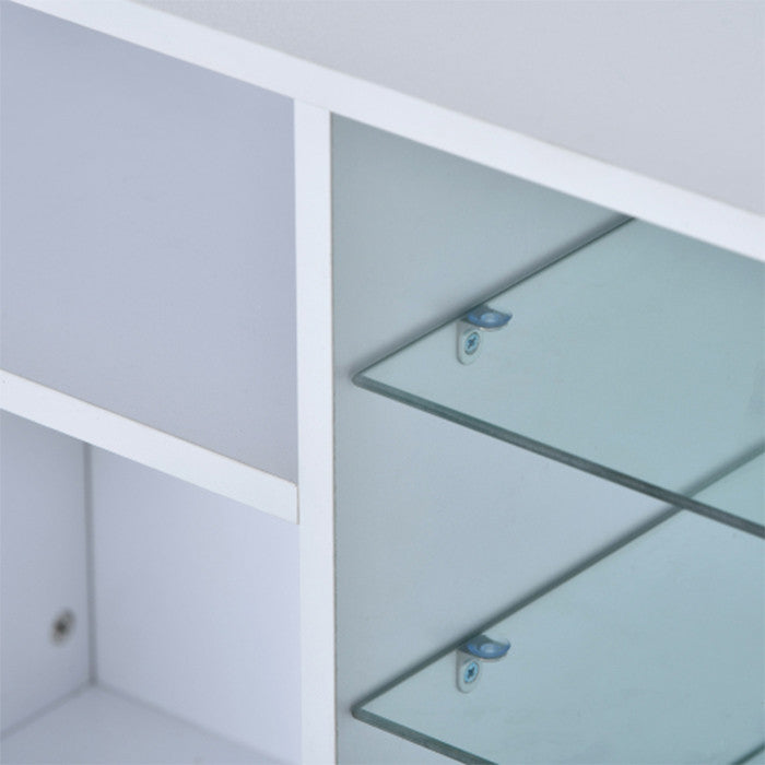 Universal Entertainment Center white modern TV stand