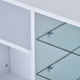 Universal Entertainment Center white modern TV stand
