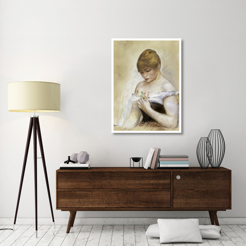"Portrait de Jeanne Samary" Print by Pierre-Auguste Renoir, 34"x46"