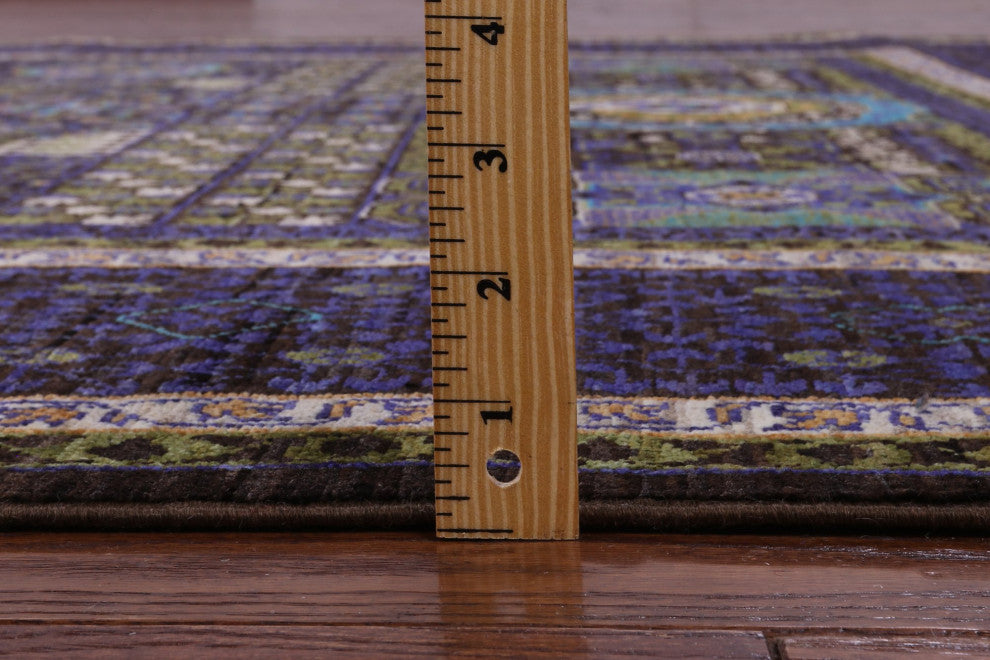 6' 7" X 9' 10" Mamluk Geometric Handmade Wool Rug - Q12240