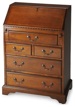 Danforth 5-Drawer Secretary, Olive Ash Brown
