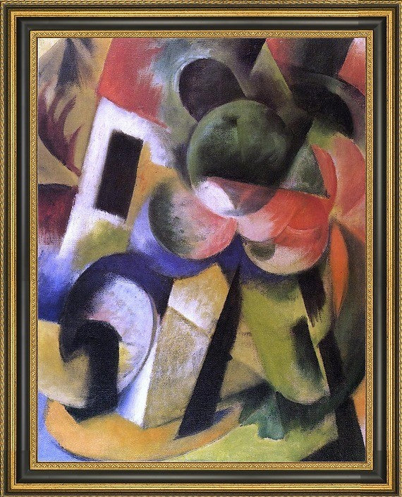 Franz Marc Small Composition II - 18" x 24" Framed Premium Canvas Print