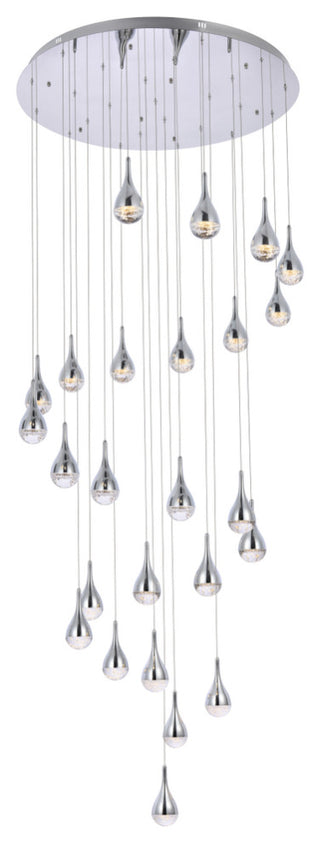 Home Living 42" LED Chandelier, Chrome