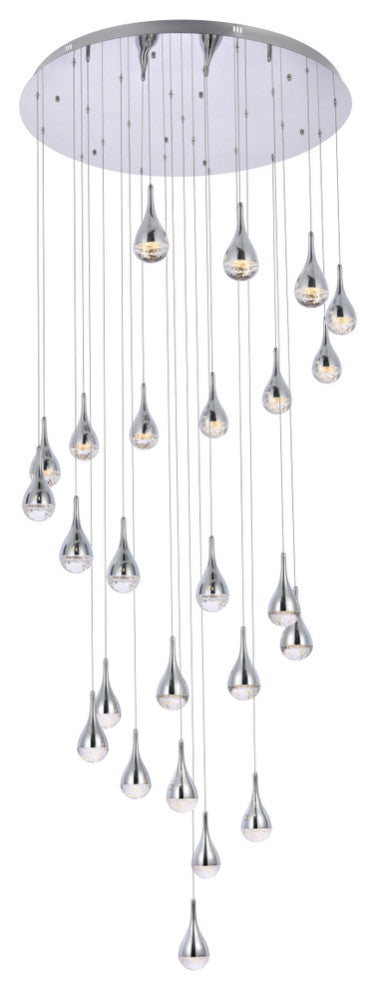 Home Living 42" LED Chandelier, Chrome