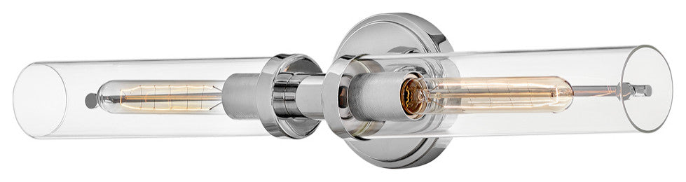 Hinkley Vaughn 25" Two Light Bath Vanity Fixture, Chrome