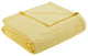 Madison Park Liquid Cotton Blanket, Yellow