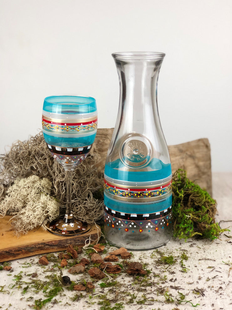 Mosaic Carnival Wine Glasses, Set of 2