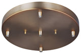 Sea Gull Towner 5-Light Cluster Canopy 7449405-848, Satin Bronze