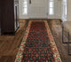 Fine Vintage Distressed Gayle Black/Ivory Runner, 2'11x9'11