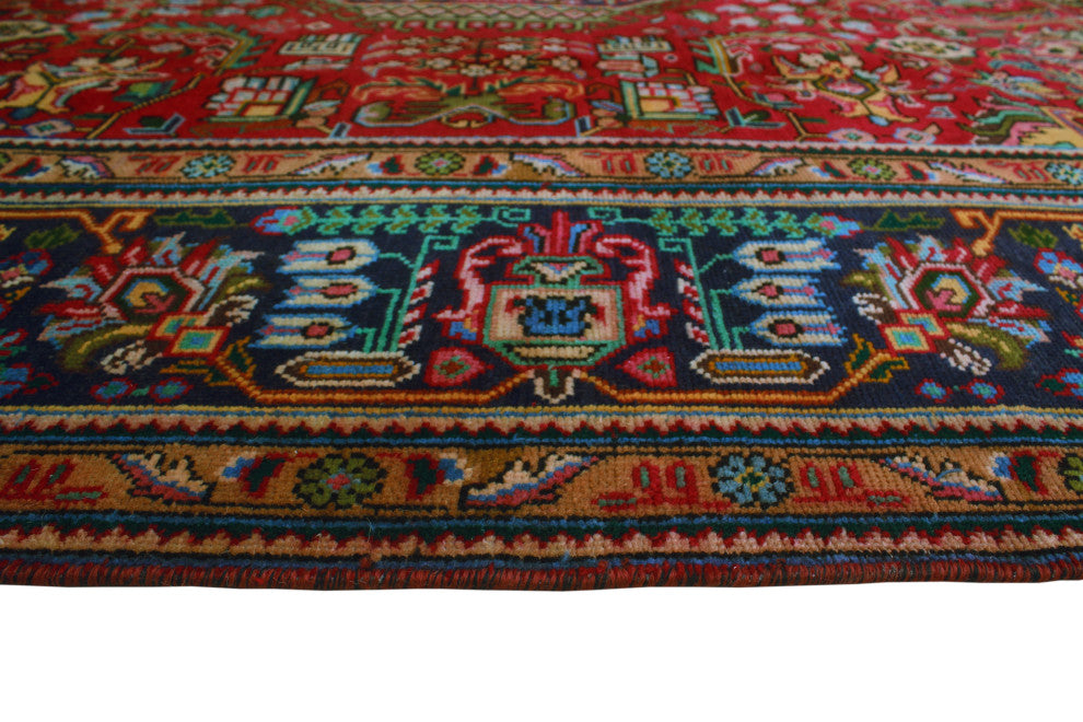 Fine Vintage Distressed Blaney Red Rug