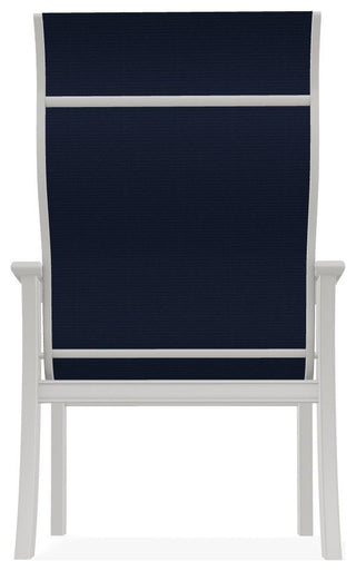 St. Catherine Sling Outdoor Armchair, Navy/Snow