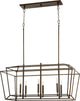 Monument 6-Light Linear Entry, Oiled Bronze