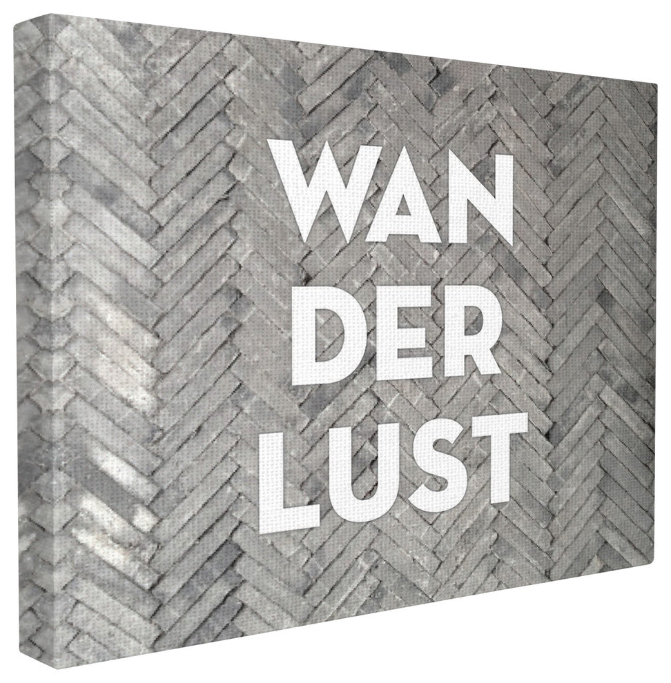 Stupell Ind. Wanderlust Patterned Bricks Canvas Wall Art, 24 x 30
