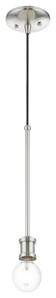 Lansdale 1 Light Brushed Nickel Single Pendant
