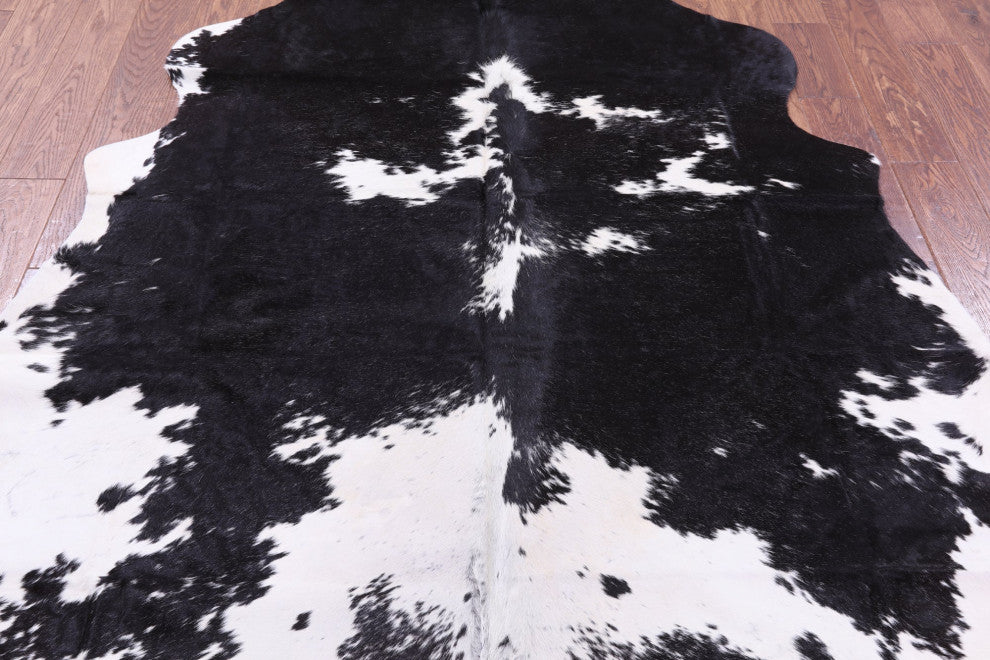6' 10" X 5' 9" Organic Natural Hair-On Cowhide Area Rug C1666