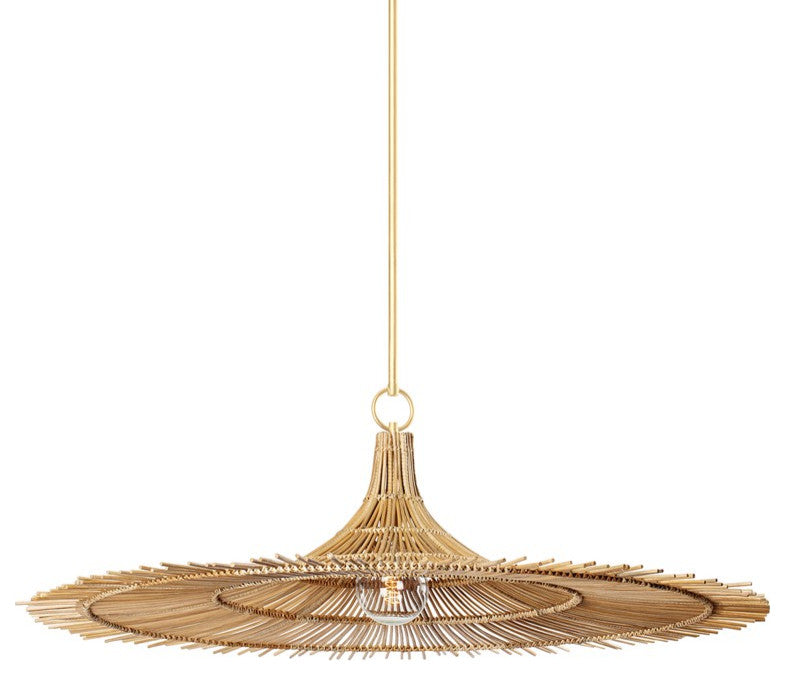 Costa Mesa 1-Light Pendant, Vintage Gold Leaf