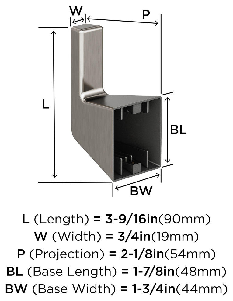 Blackrock Contemporary Single Robe Hook, Brushed Nickel