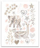 Llama And Elephant Friends 20 x 24 Canvas Wall Art