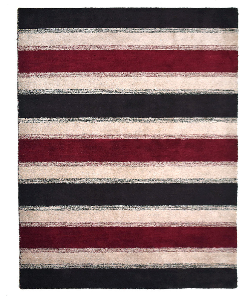 HAND KNOTTED LOOM SILK ECO-FRIENDLY RUG-10'x13',Rectangle,Brown Beige,Contempora