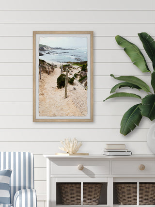 "Coastal Bay" Framed Painting Print, 24x36