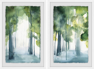 Through the Haze II Diptych, 24"x18"