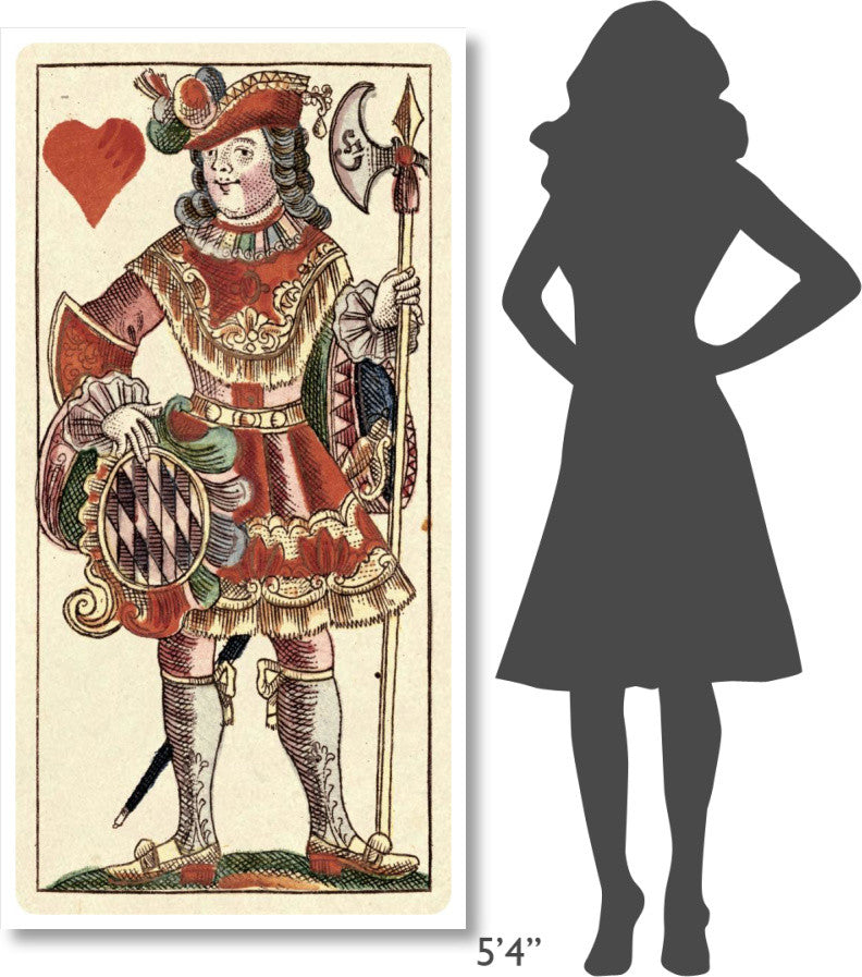 "Knave of Hearts (Bauern Hochzeit Deck)" Paper Art, 32"x62"