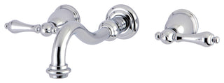 KS3021AL Two-Handle Wall Mount Tub Faucet, Polished Chrome