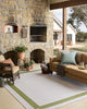 Loloi Easton Green / Ivory 4'-0" x 6'-0" Accent Rug