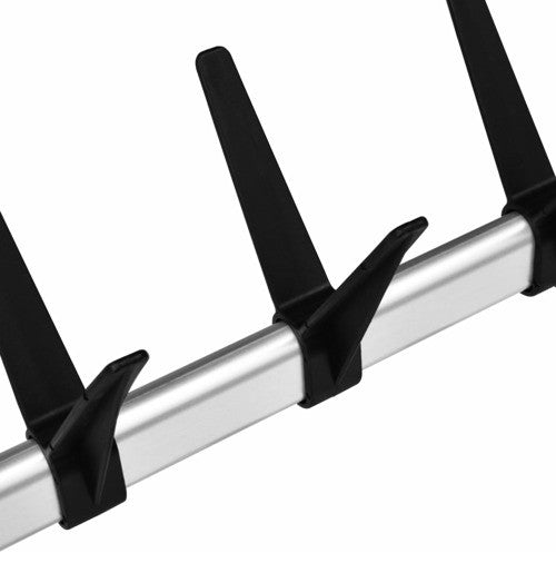 vidaXL Shoe Rack Telescopic Shoe Organizer Shelf Stand with Rods Aluminum