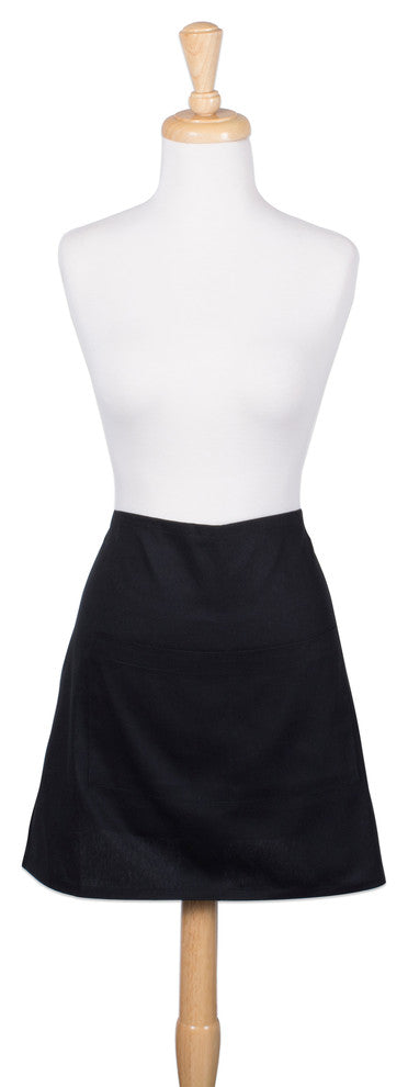 DII Black Waist Apron, Set of 2