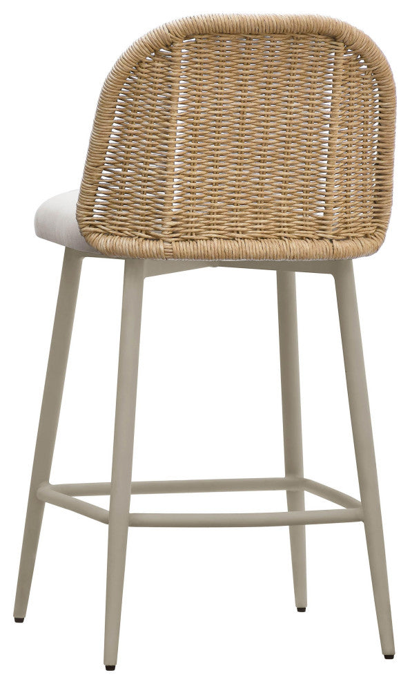 Alexa Cream Outdoor Counter Stool Cream